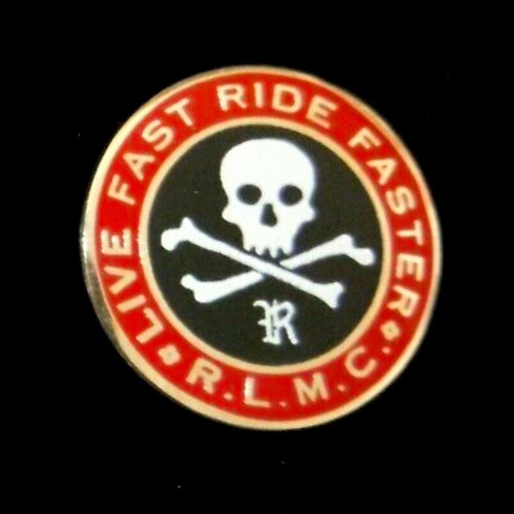 🔥Vintage Rugby M.C. pin/badge super rare last.